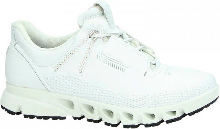 Ecco Multi-Vent comfort leren veterschoenen wit