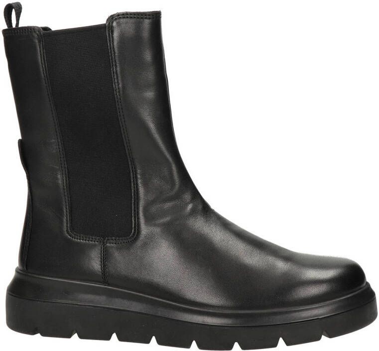 Ecco Nouvelle Black Dress leren chelsea boots zwart