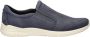Ecco nubuck instappers donkerblauw - Thumbnail 1