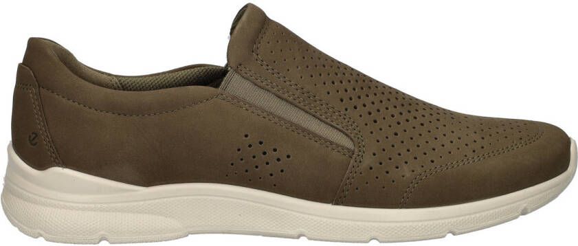 Ecco nubuck instappers kaki