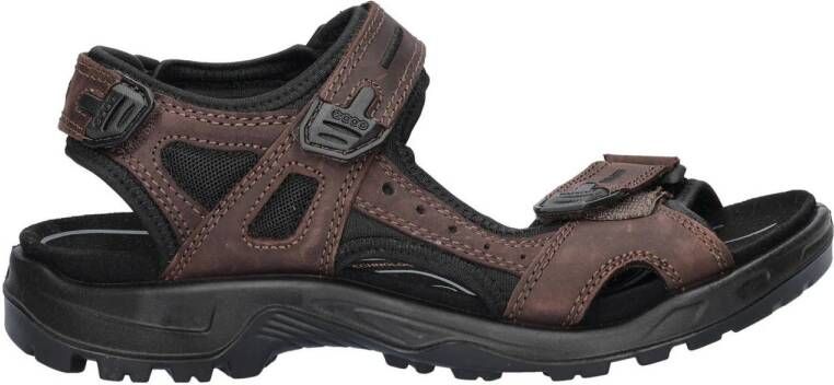 Ecco Off-Road nubuck sandalen bruin