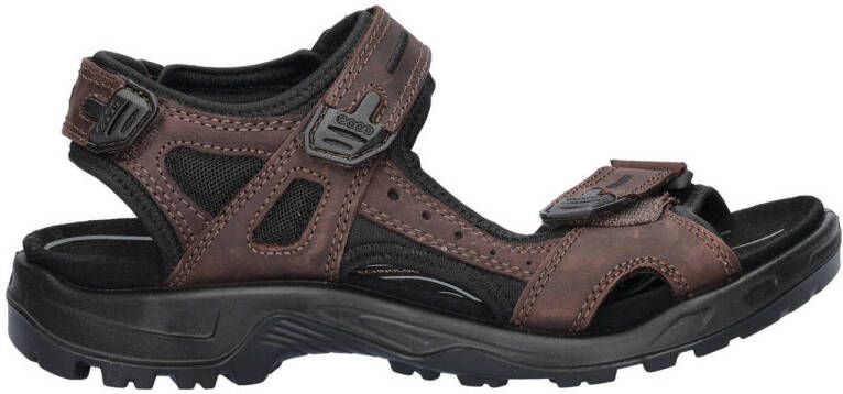 Ecco Off-Road nubuck sandalen bruin
