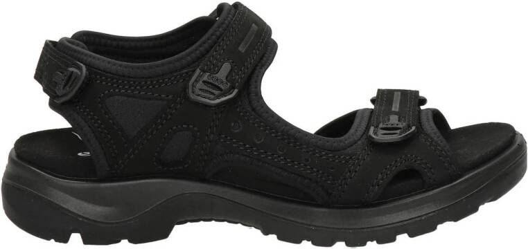 Ecco Off Road nubuck sandalen zwart