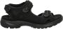 Ecco Off Road nubuck sandalen zwart - Thumbnail 1