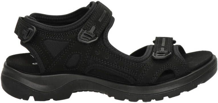 Ecco Off Road nubuck sandalen zwart