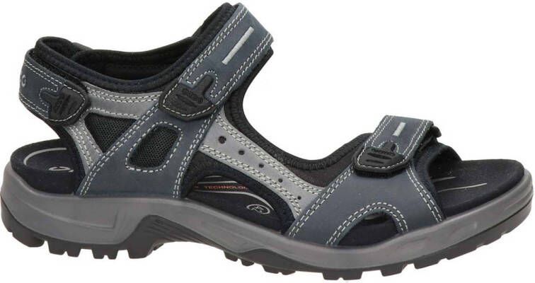 Ecco Offroad leren outdoor sandalen antraciet