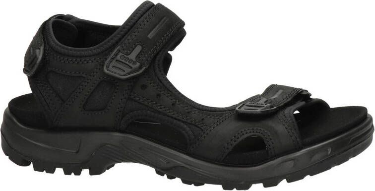 Ecco Offroad nubuck outdoor sandalen zwart