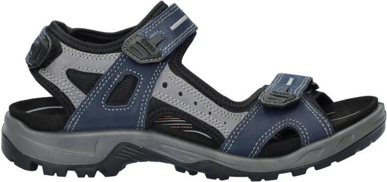 Ecco Offroad nubuck sandalen blauw