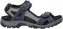 Ecco Offroad nubuck sandalen blauw - Thumbnail 1