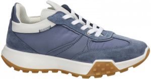 Ecco Retro suède sneakers blauw