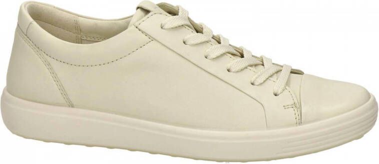 Ecco Soft 7 leren veterschoenen ecru