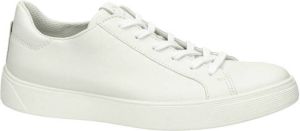 Ecco Street Tray US leren sneakers wit