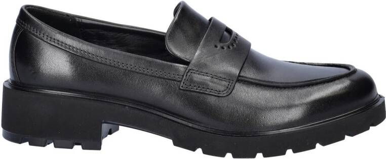 Ecco Vienna chunky leren loafers zwart