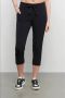 &Co Woman travelstof slim regular waist broek zwart - Thumbnail 1