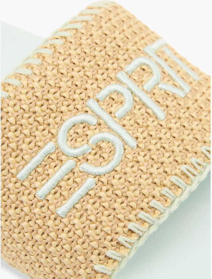 ESPRIT badslippers met logo beige - Foto 2