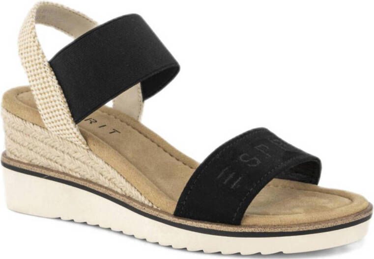 Esprit Zwarte sandalette sleehak - Foto 2