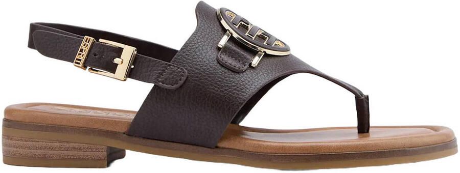 ESPRIT imitatieleren sandalen bruin