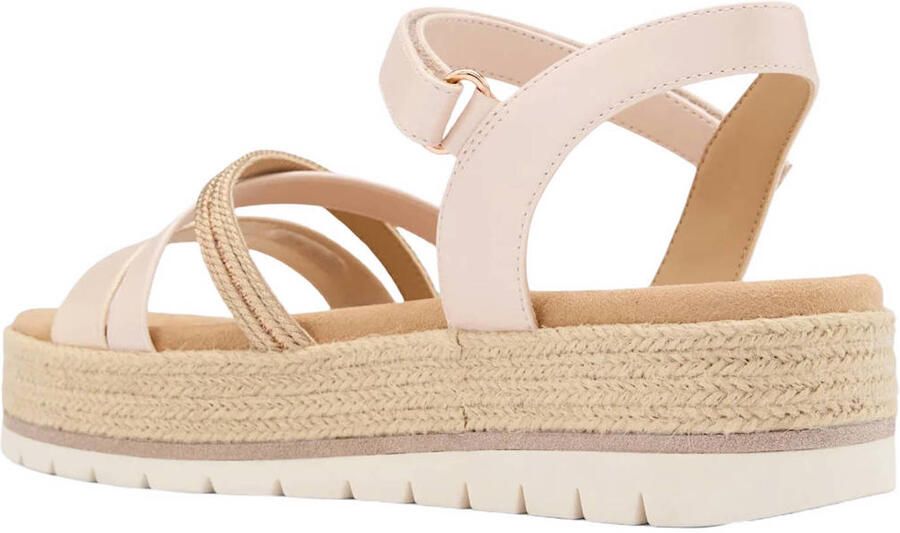 ESPRIT imitatieleren sandalen met plateauzool lichtroze - Foto 3
