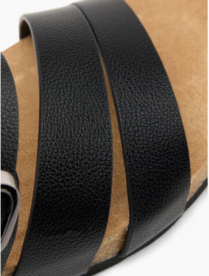 ESPRIT imitatieleren slippers zwart - Foto 3