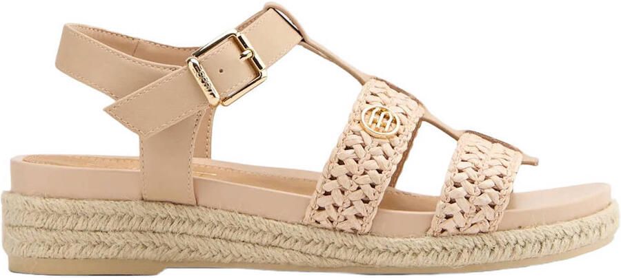 ESPRIT leren espadrilles beige