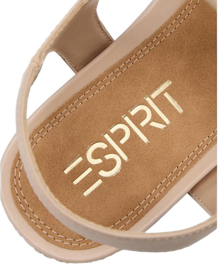 ESPRIT leren espadrilles beige - Foto 2