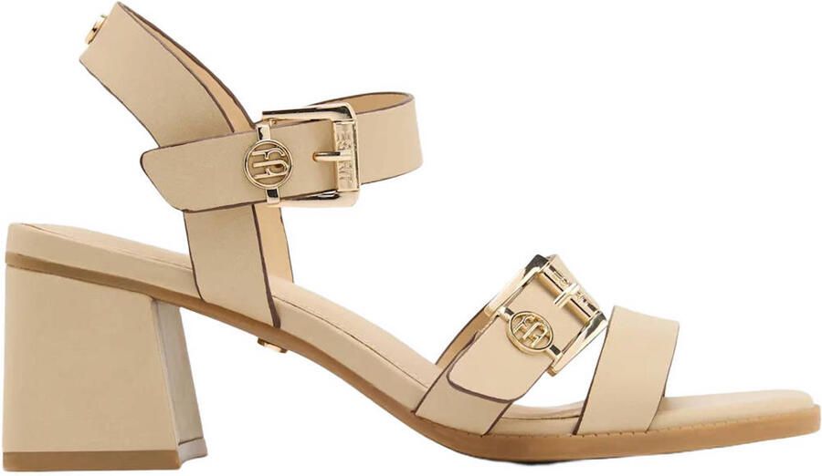 ESPRIT leren sandalettes beige