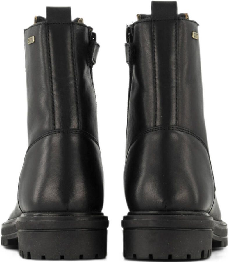 ESPRIT leren veterboots zwart panter