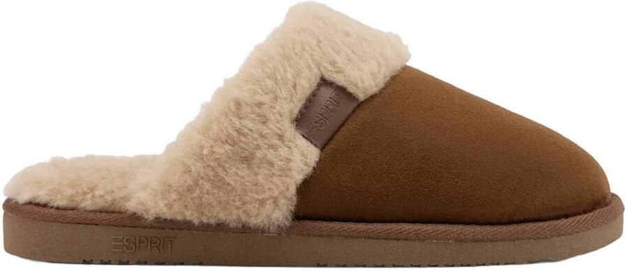 ESPRIT pantoffels bruin