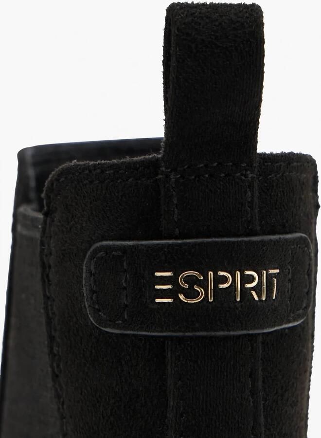 ESPRIT suède chelsea boots met profielzool zwart - Foto 3