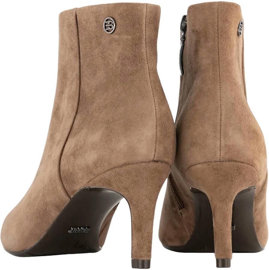 ESPRIT suède enkellaarzen met hak camel - Foto 2