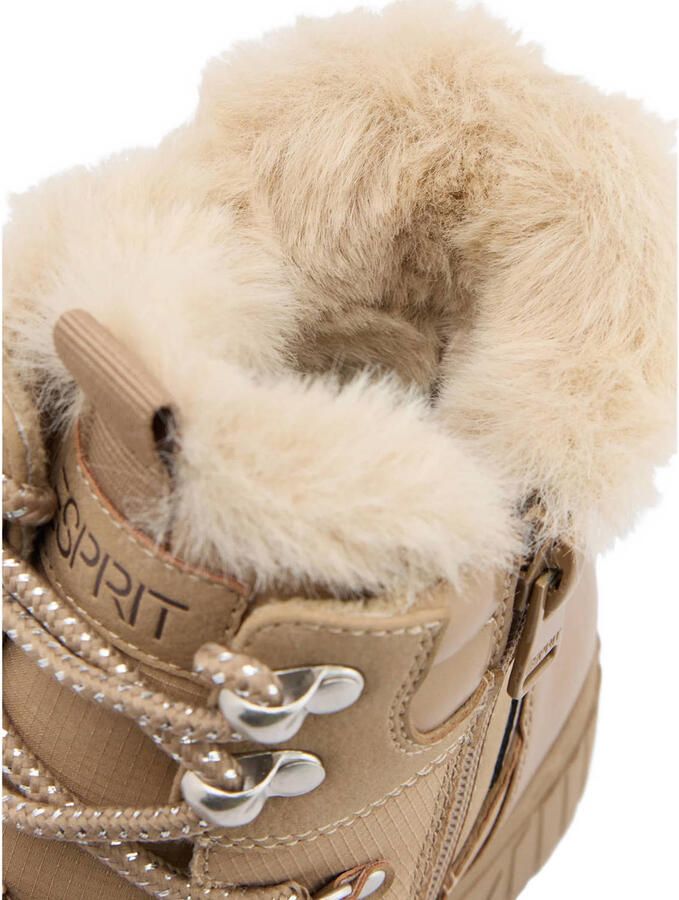 ESPRIT suèdelook veterboots beige - Foto 3