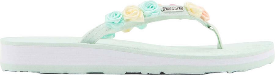ESPRIT teenslippers mintgroen meerkleurig
