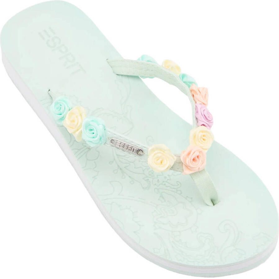 ESPRIT teenslippers mintgroen meerkleurig - Foto 2