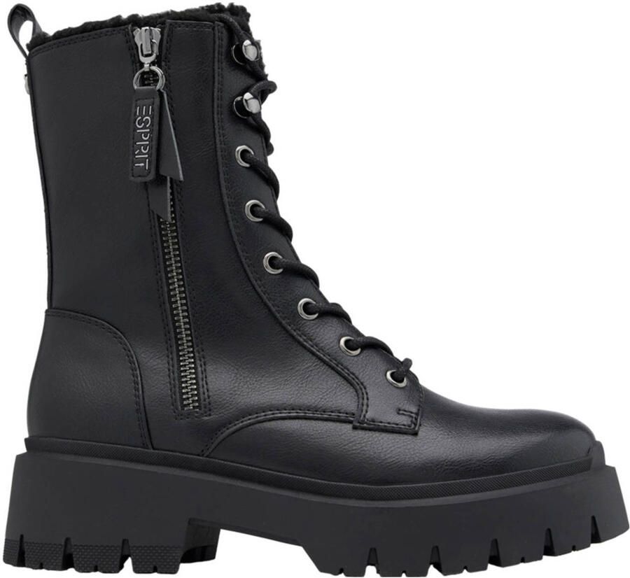 ESPRIT veterboots zwart