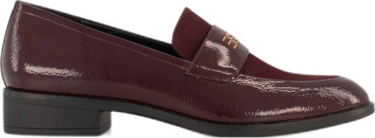 ESPRIT lak loafers bordeaux