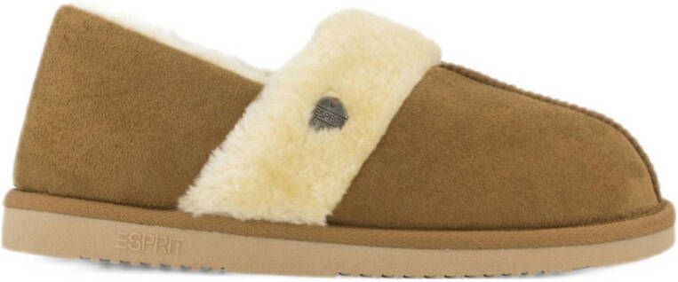ESPRIT pantoffels cognac