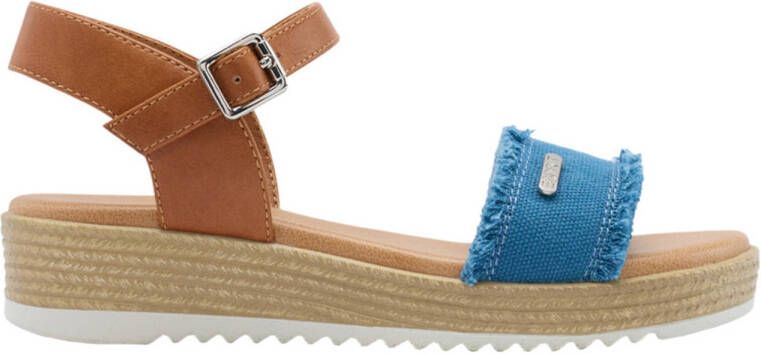 ESPRIT sandalen blauw cognac