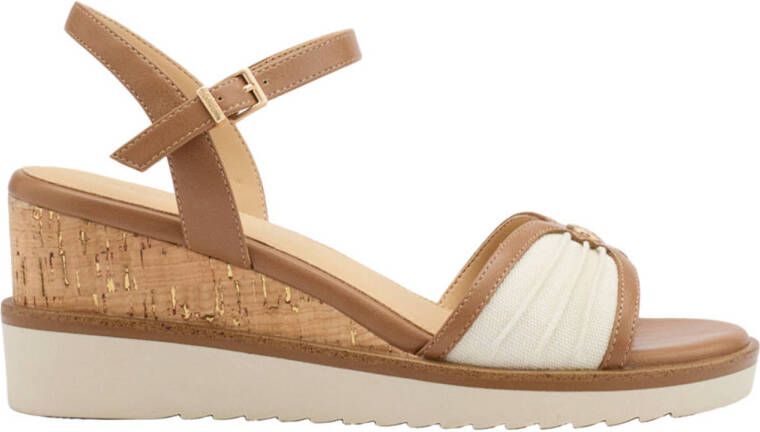 ESPRIT sleehakken cognac ecru