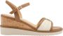 ESPRIT sleehakken cognac ecru - Thumbnail 1