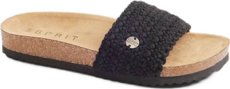 ESPRIT slippers zwart