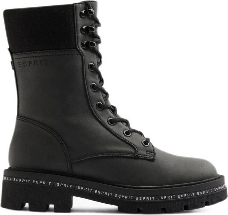 ESPRIT veterboots zwart
