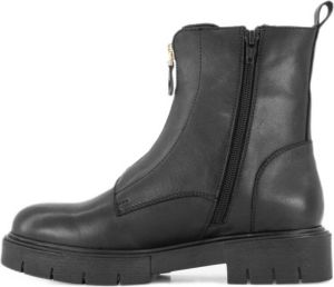 5th Avenue leren bikerboots zwart