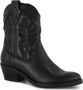 5th Avenue Zwarte leren cowboy laars - Thumbnail 4