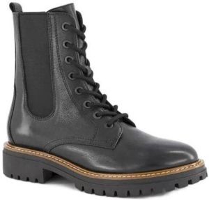 5th Avenue leren veterboots zwart