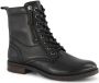 5th Avenue leren veterboots zwart - Thumbnail 2