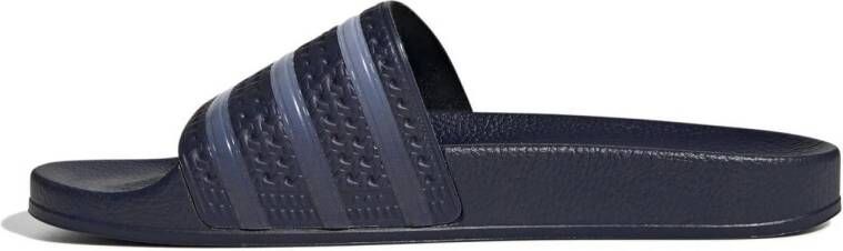 Adidas Originals Adilette badslippers donkerblauw zilver - Schoenen.nl