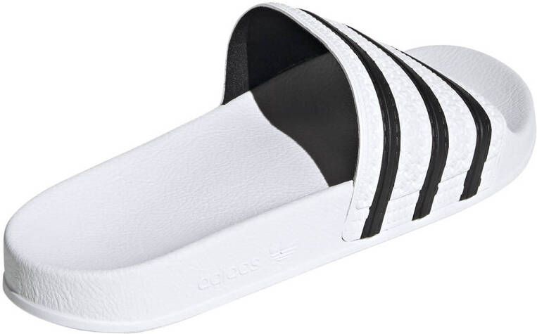 adidas Originals Adilette badslippers wit zwart