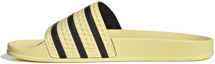 adidas Originals badslippers geel zwart