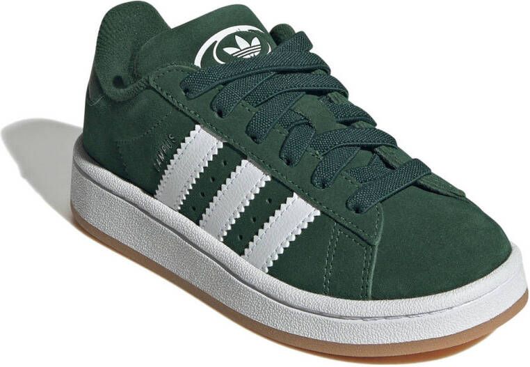 adidas Originals Campus 00s suède sneakers donkergroen wit