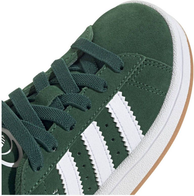 adidas Originals Campus 00s suède sneakers donkergroen wit